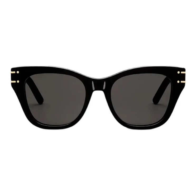 DIOR Acetate Metal Butterfly Sunglasses Women's Black-1