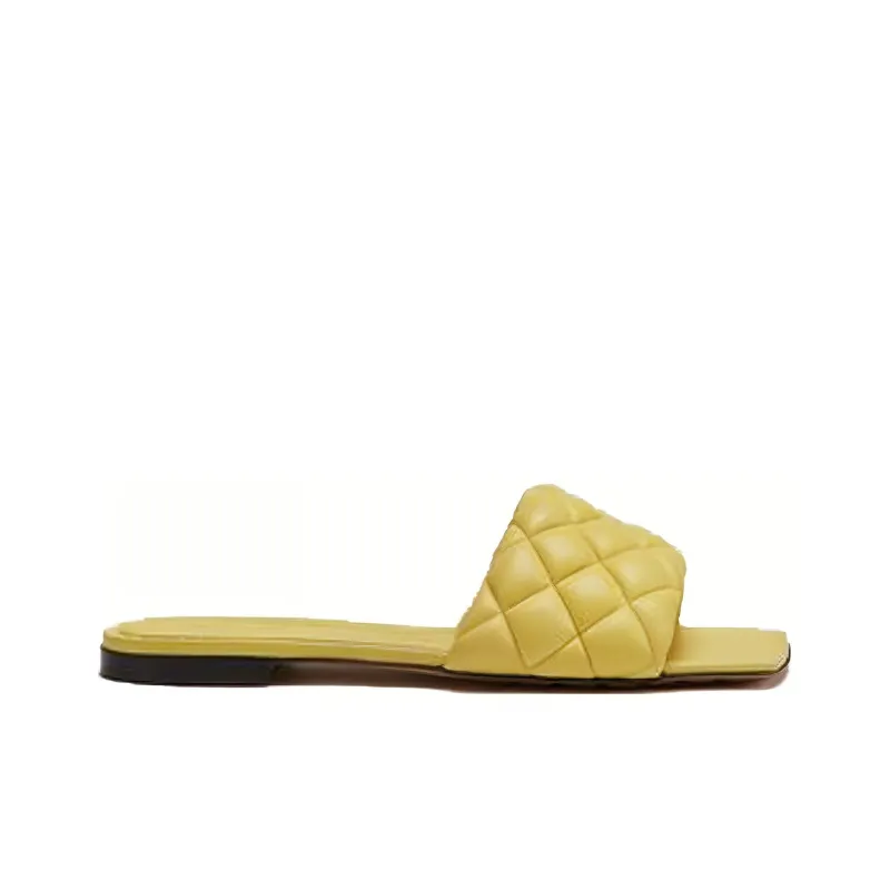 Bottega Veneta Slip Resistant Slide Slippers Women's Yellow Pear-1