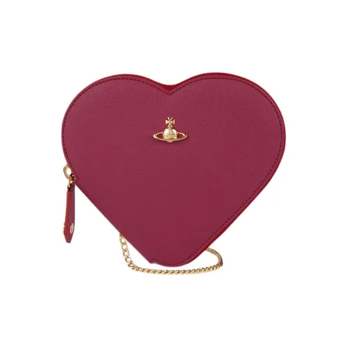 Vivienne Westwood Polyurethane PU Shoulder Bag, Crossbody Bag Women's Red
