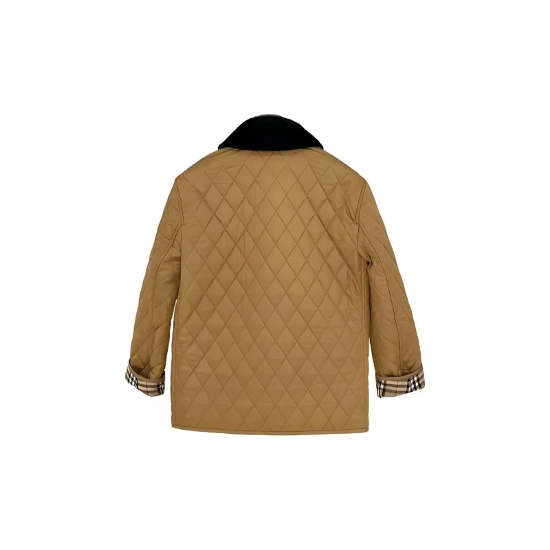 Burberry Diamond Quilted Button Up Jacket-2