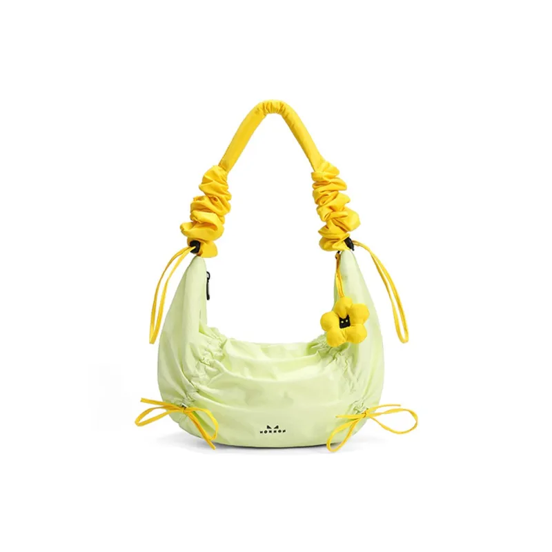 NOXXON Nylon Shoulder Bag Regular Women's White & Avocado Green/Verdant Green & Sunshine Yellow-1