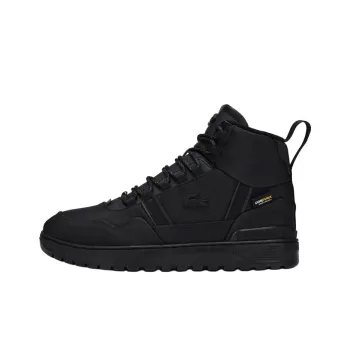 LACOSTE Slip Resistant High Top Skateboard Shoes Men Black