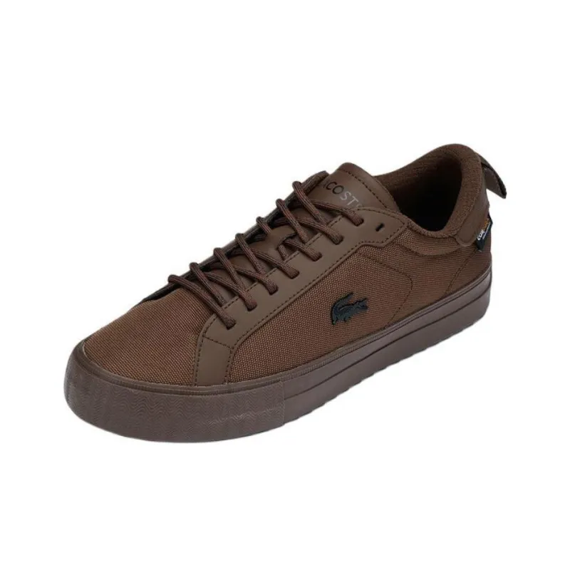 LACOSTE Low Top Skateboard Shoes Men Brown-1