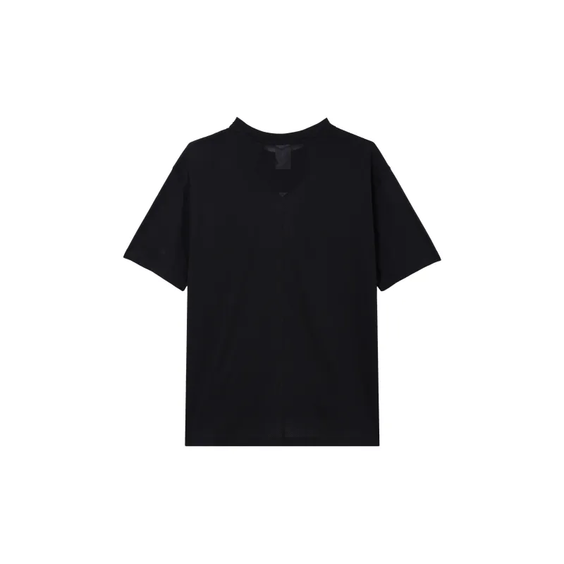 Jordan Drop Shoulder Sleeve T Shirt Women's Black-1
