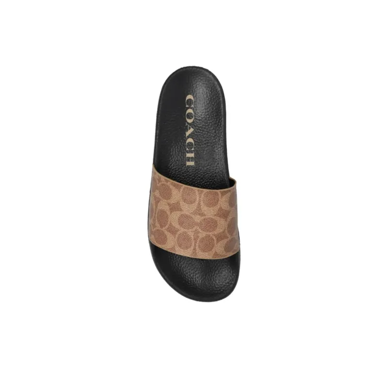 COACH Monogram print Pool Slides-4