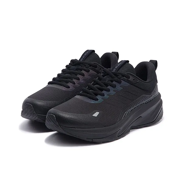 361° Rain Screen Abrasion Resistant Slip Resistant Low Top Casual Running Shoes Men Black Gray-2