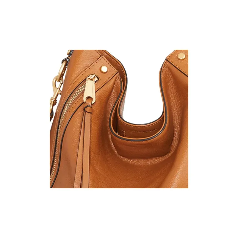 REBECCA MINKOFF Leather Handbag Shoulder Bag Women's Caramel Brown-4