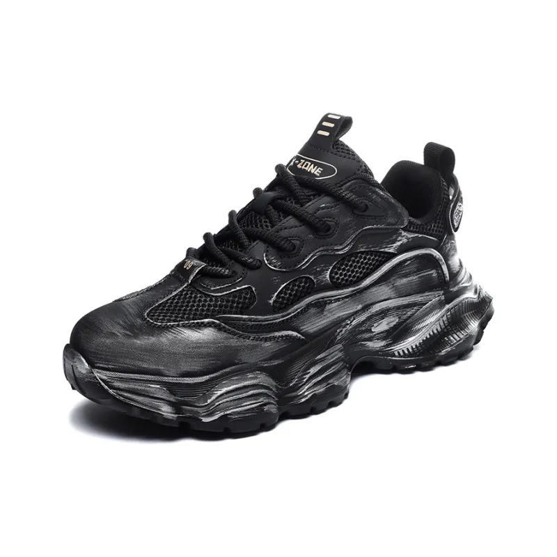 X ZONE Cushioning Coverage Wear Resistant Lightweight Breathable Low Top Chunky Sneakers Men-2