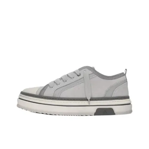 REPRESENT Skateboard Shoes Men Low-Top Gray