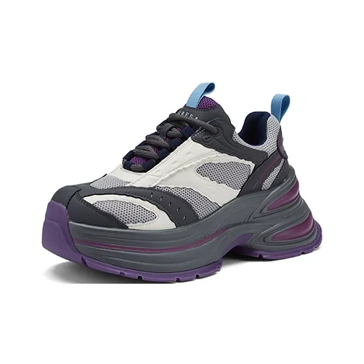 ZSBELLA Cushioned Slip-Resistant Height Increasing Low-Top Chunky Sneakers Women's-6
