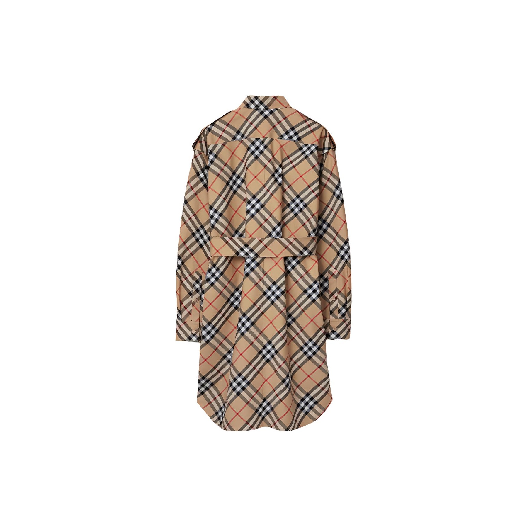 Burberry Vintage Check Belted Shirt Dress - POIZON