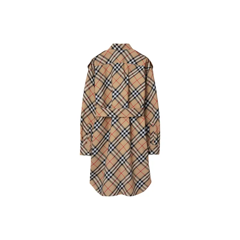 Burberry Vintage Check Cotton Shirtdress-1