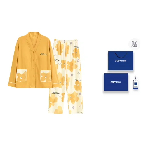 Floating Light Islands Pajama Set Women's Box Orange