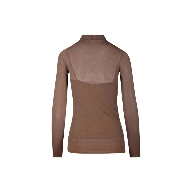 MaxMara High Neck Long Sleeved Top-1
