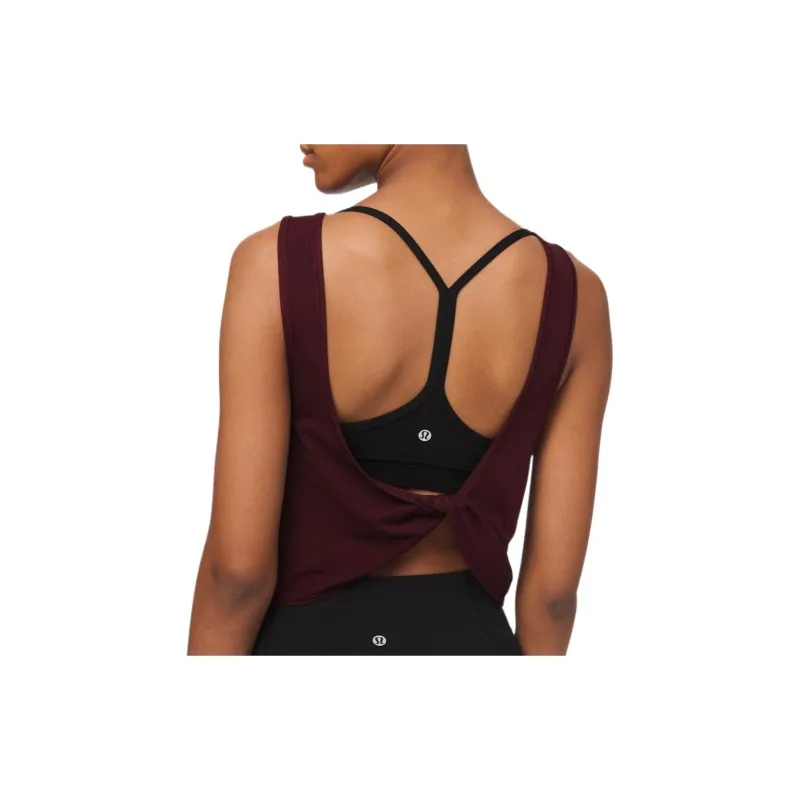 Lululemon Good Turn Sport Vests Women's Garnet Red-1