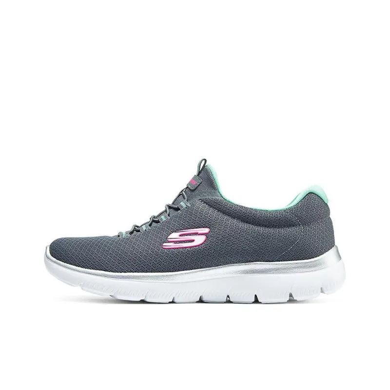 Skechers Summits Abrasion Resistant Breathable Low Top Casual Shoes Women's Gray-0