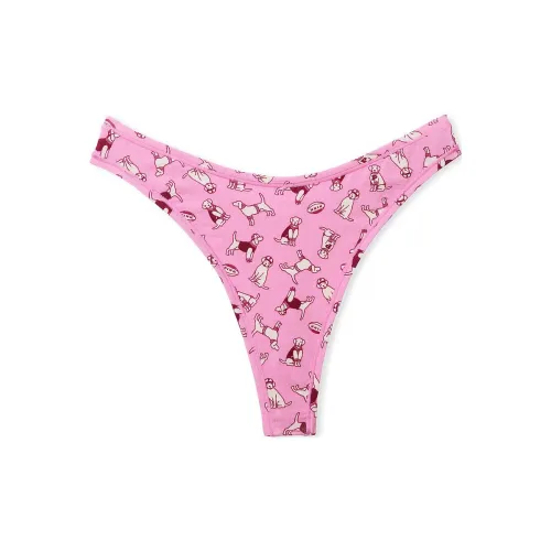 Victoria's Secret PINK COTTON HIGH-LEG THONG PANTY / MPDP Underpants Women's 1 Pack Pink
