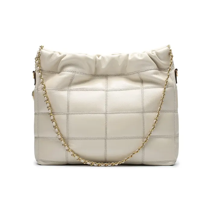 Montagut Sheepskin Shoulder Bag, Chain Bag, Underarm Hobo Bag Regular Women's Stone Gray/Acorn/Ice Coffee/Lilac-26