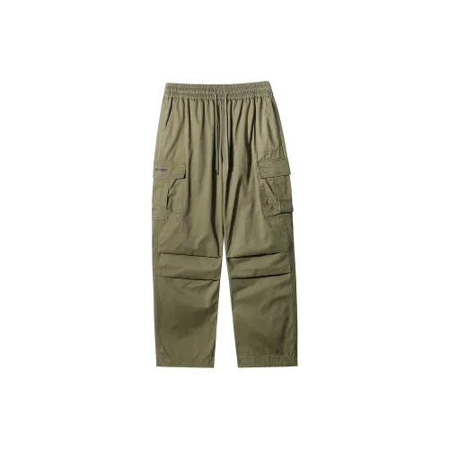 Muscle Dog Casual Pants Men Army Green