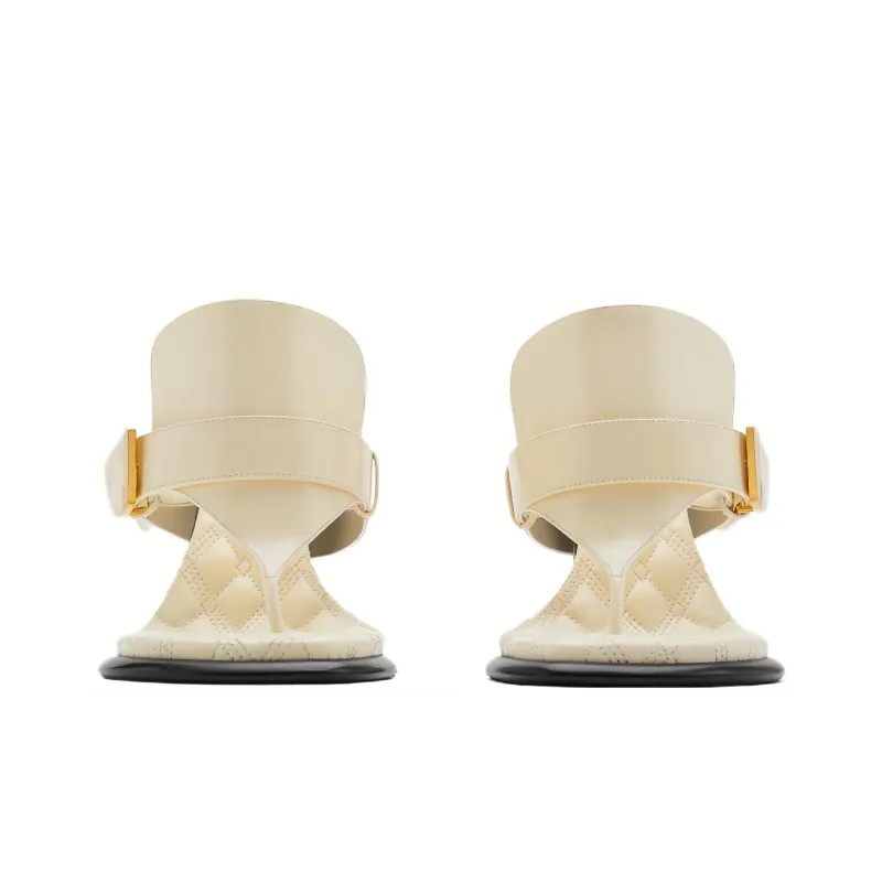 Burberry Bay 100mm Leather Sandals-3