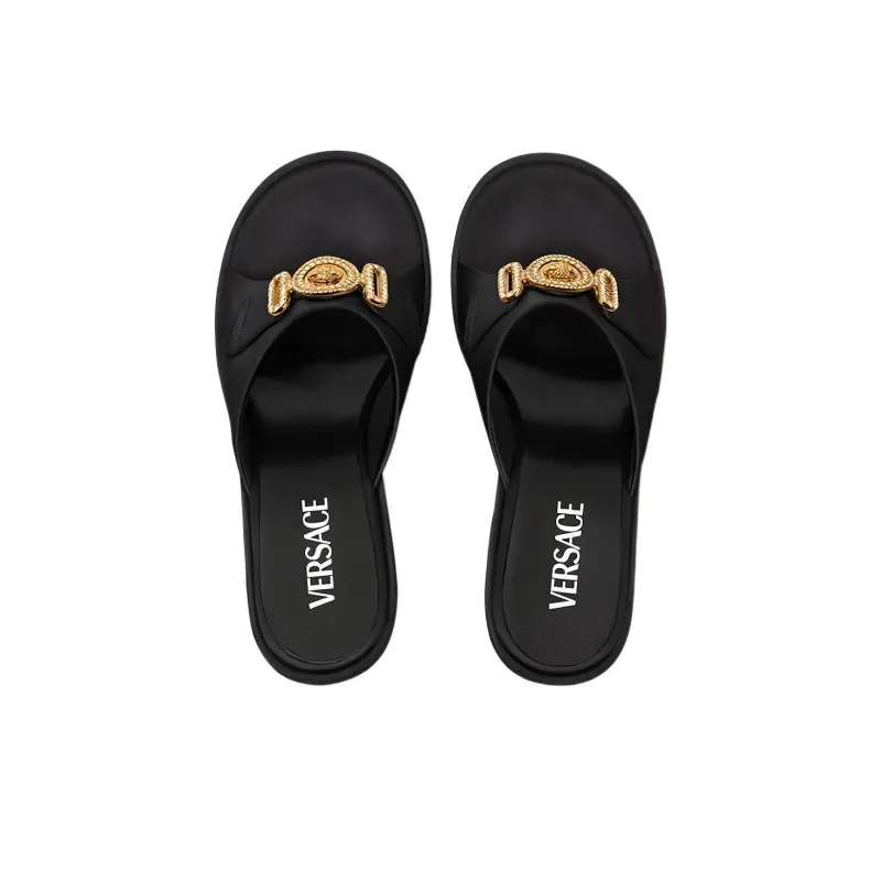 VERSACE Medusa Platform Mules-3