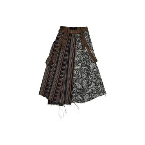 SONG FOR THE MUTE Casual Long Skirts Women's Multicolor