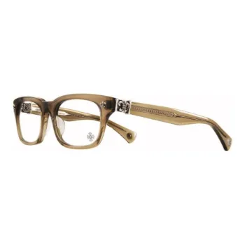 Chrome Hearts Plate And Metal Square Eyeglass Frames Unisex Multicolor