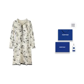Floating Light Islands Nightgown Women's Gift Box Set Ecru
