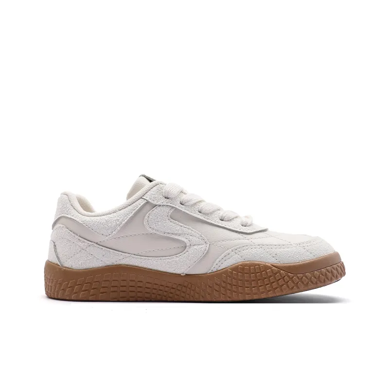 Mengsai Shock Absorbers With Slip Resistant Features Low Top Casual Shoes Unisex Apricot-2
