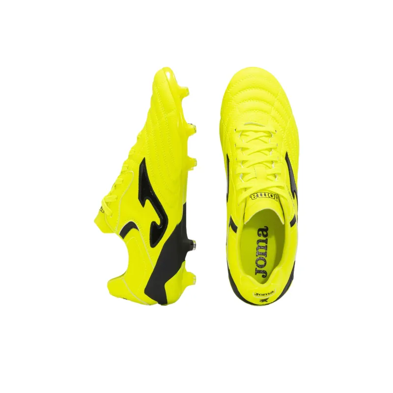 Joma Aguila Anti-Slip Wear-Resistant Soccer Shoes Unisex Neon Yellow-3