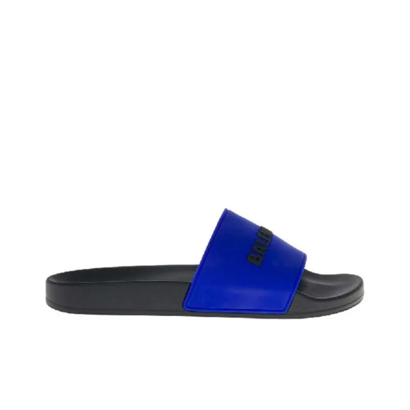 Balenciaga Pool Slides 'Blue Black'-1