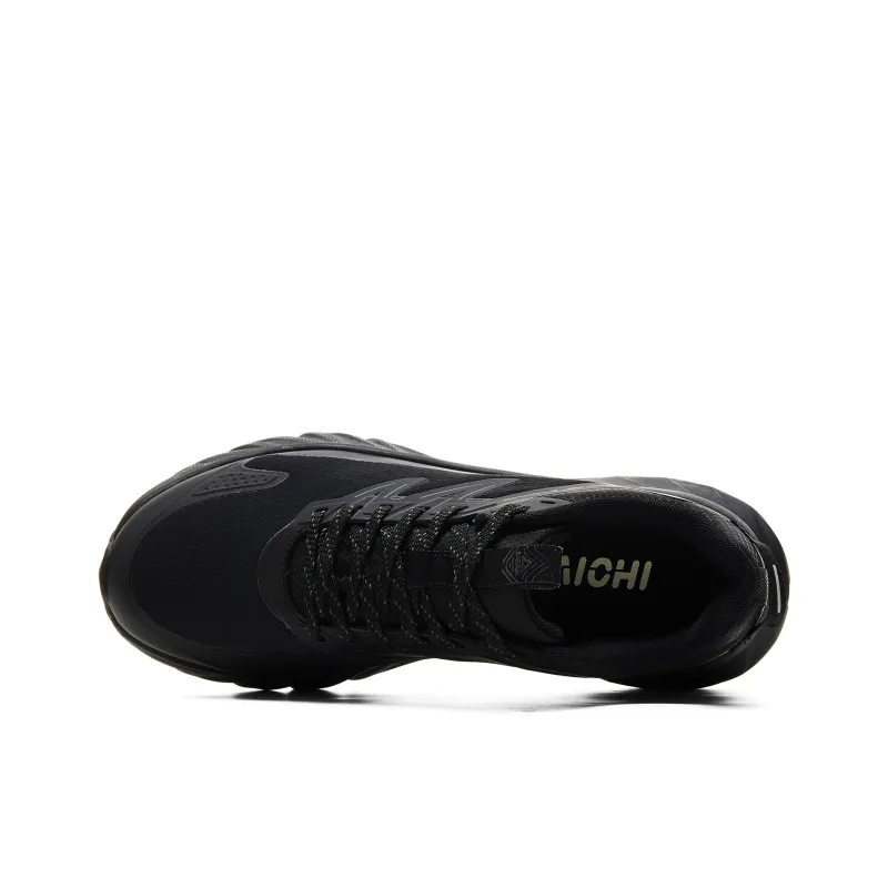 PEAK Cushioning Slip Resistant Abrasion Resistant Rebound Low Top Running Shoes Men Black-3