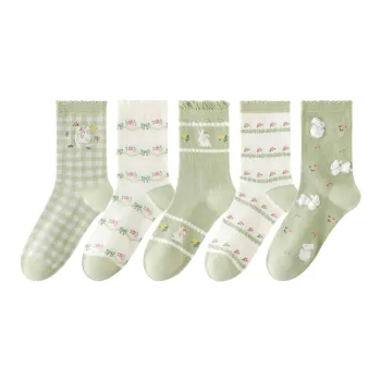 Caramella Mid Calf Socks Women's 5 Pack