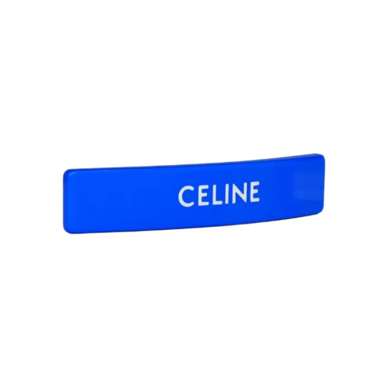 CELINE Acetate Hair Clips Women's Blue-1
