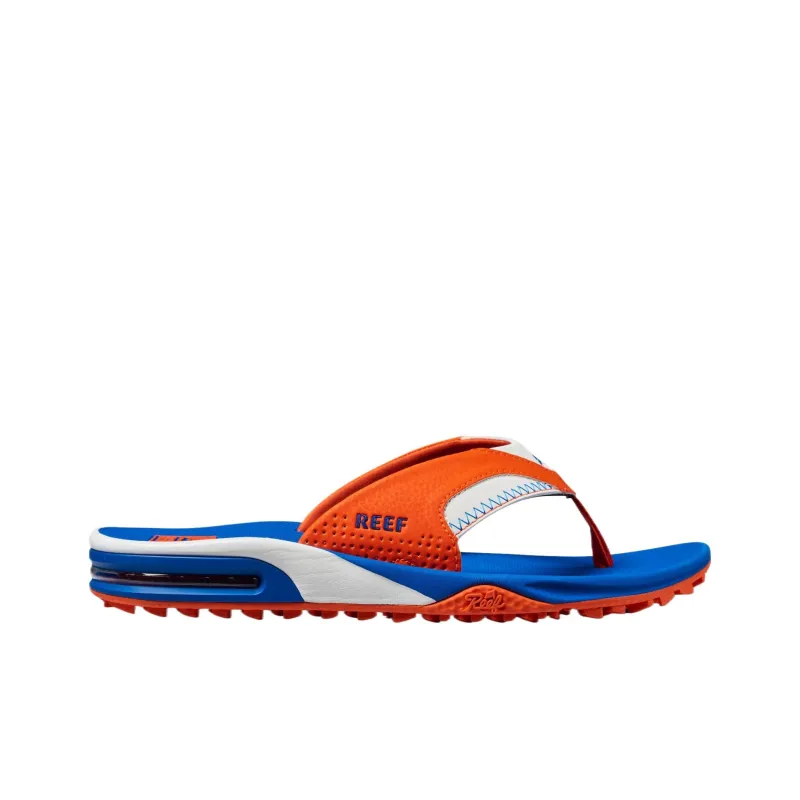 REEF Slip Resistant Abrasion Resistant Flip Flops Men's Orange White Blue-1