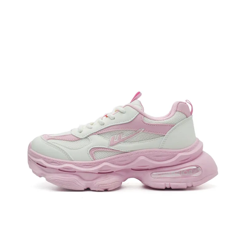 Warrior Warrior Lightweight Low Top Chunky Sneakers Women's Beige Pink 1.0-0