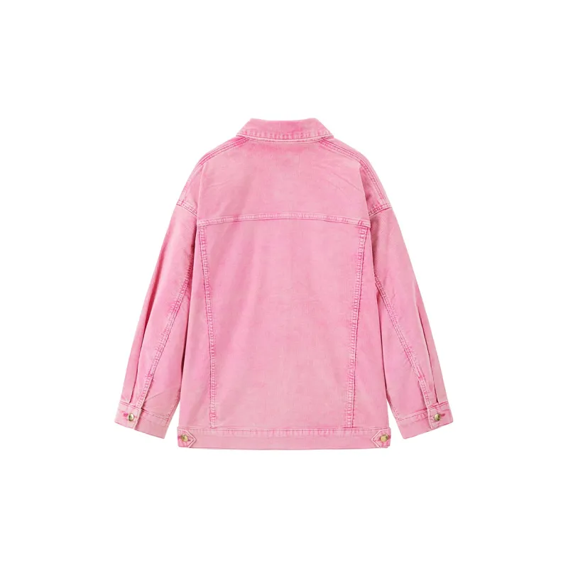 PEACEBIRD Denim Jacket Women's Pink-1