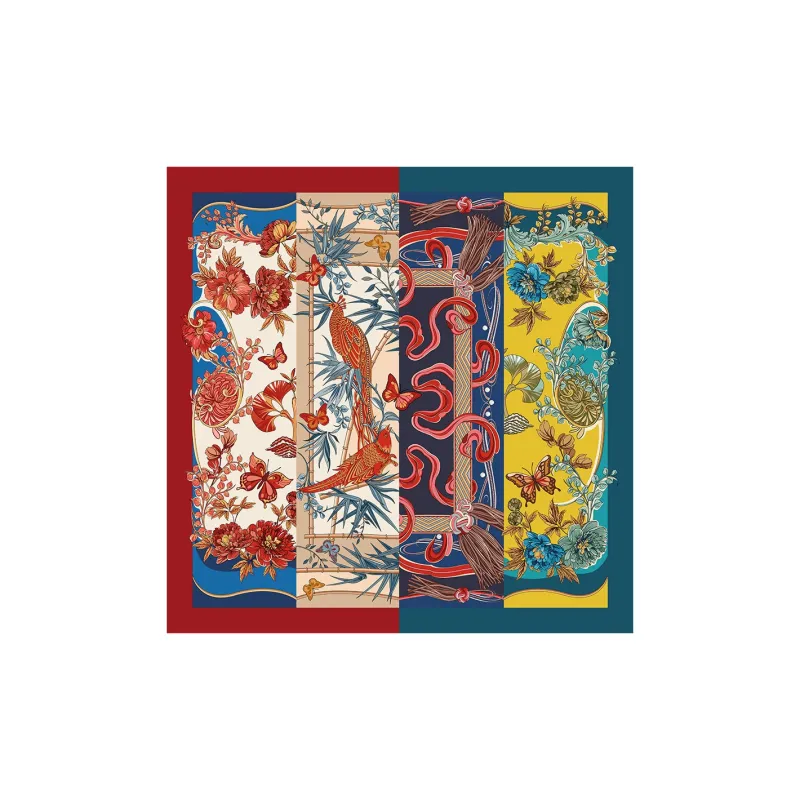 WENSLI Mulberry Silk Scarves Women's-1