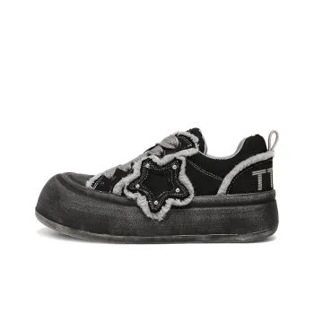 TTKJ Cushioning Coverage Height Increasing Wear Resistant Low Top Casual Shoes Women's Meteorite Gray