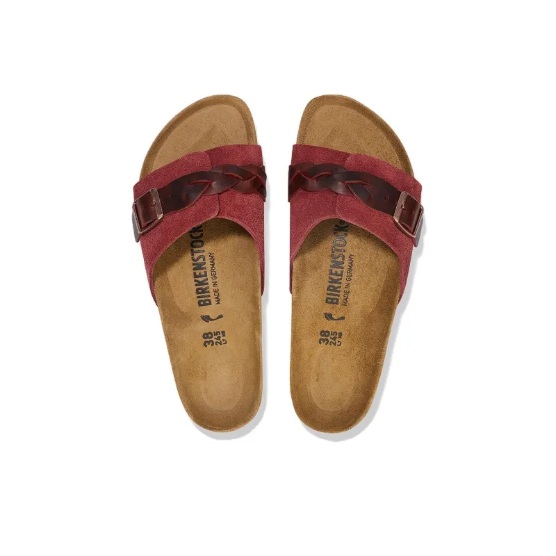 Birkenstock Slide Slippers Women's Burgundy-3