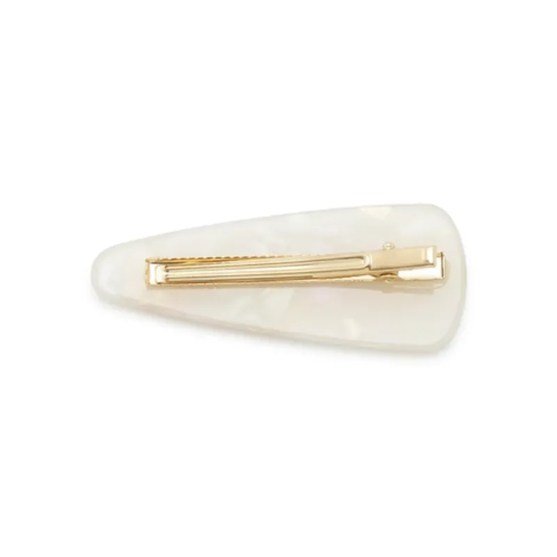 SNIDEL Resin Pearl Iron Hair Clips Unisex White-1