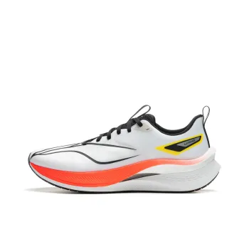 LiNing Red Hare 7 Pro Cushioning Slip Resistant Low Top Running Shoes Unisex White Orange