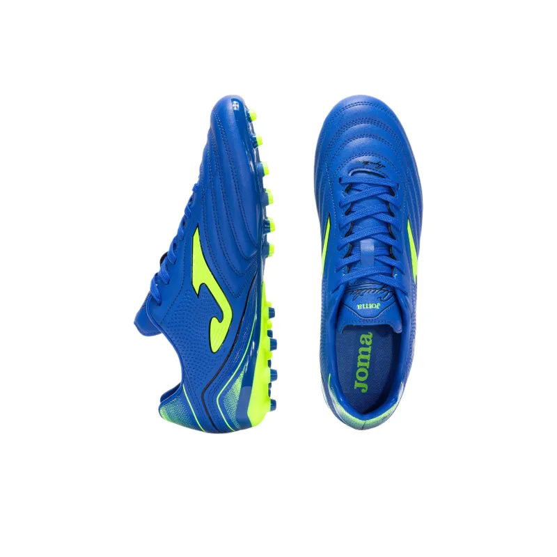 Joma Aguila Anti-Slip Wear-Resistant Soccer Shoes Unisex Royal Blue-4