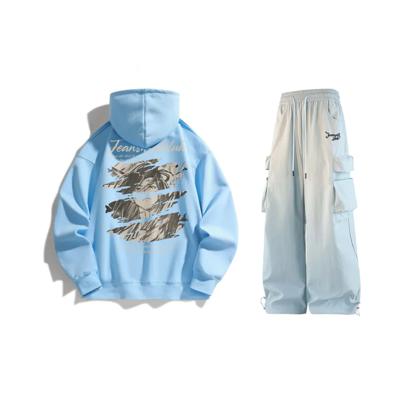JEANSWEST CLUB x SHENGSIJUE LIANMINGKUAN Sweatshirt Set Unisex-19