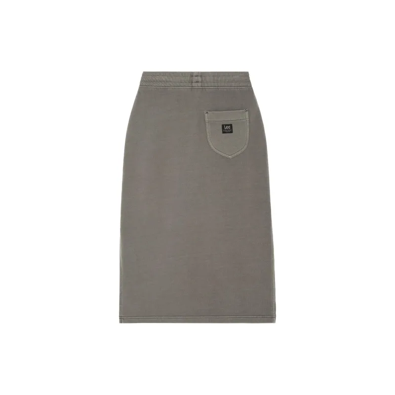 Lee Casual Long Skirt Women's Paint Brown-1