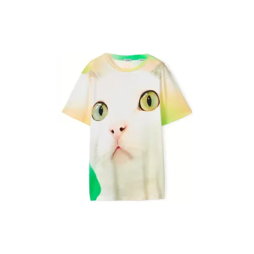 LOEWE Cat All-Over Print Regular Fit T-Shirt 