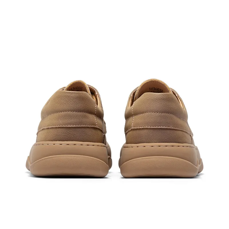JOSINY Vintage Casual Shoes Low Top Men Khaki-4