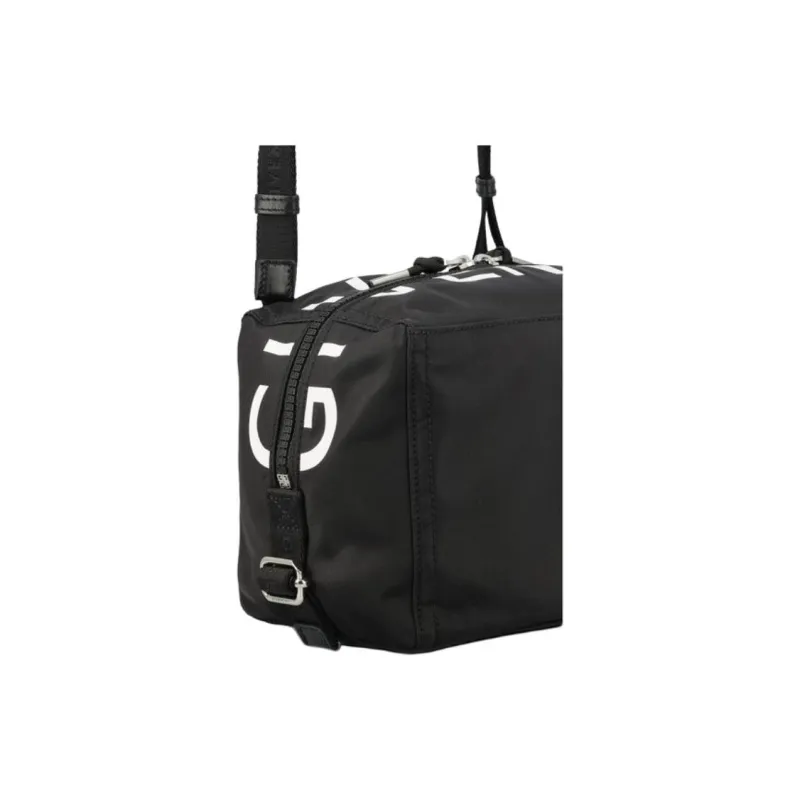 Givenchy Pandora Polyamide Handbag, Shoulder Bag, Crossbody Bag Small Size Men's Black & White-5