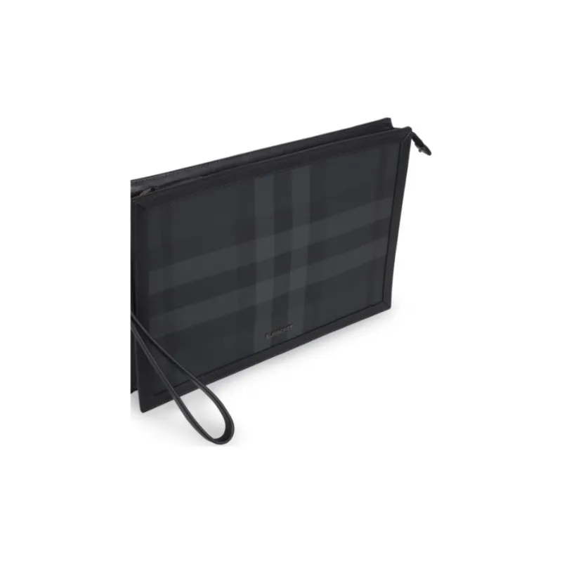Burberry Leather Wallet Men's Black-2