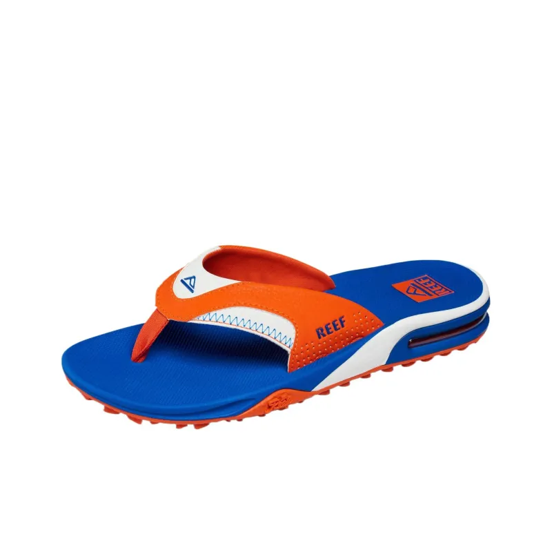 REEF Slip Resistant Abrasion Resistant Flip Flops Men's Orange White Blue-2